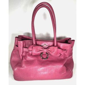 My Flat in London Large Pink Leather Shoulder Bag K023939
